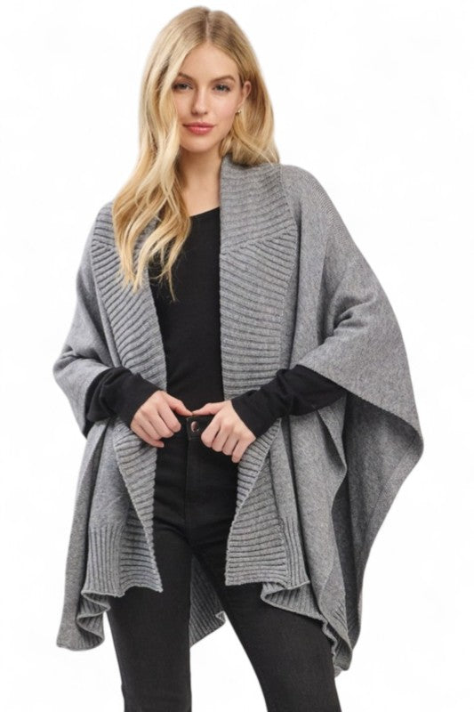 Women’s Knit Open Front Cardigan Shawl Wrap | Zarnesh