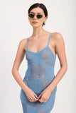 Women’s Knit Sleeveless Maxi Sheer Pullover Maxi Dress | Zarnesh