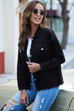 Women’s Lapel Neck Front Pockets Corduroy Jacket | Zarnesh