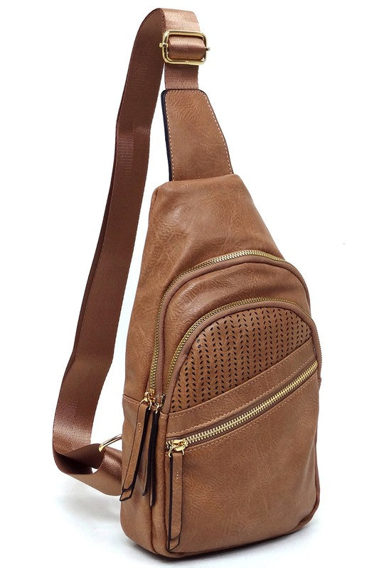 Women's Laser Cut Printed Sling Bag Crossbody Bag | Zarnesh