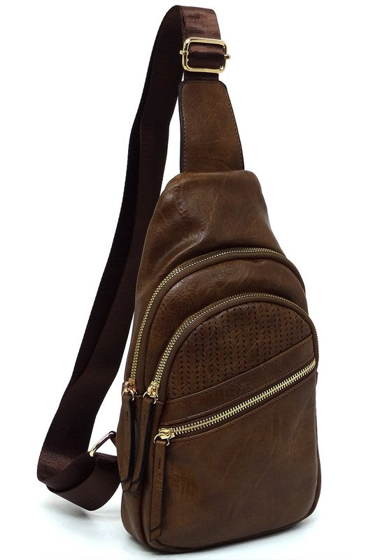 Women's Laser Cut Printed Sling Bag Crossbody Bag | Zarnesh