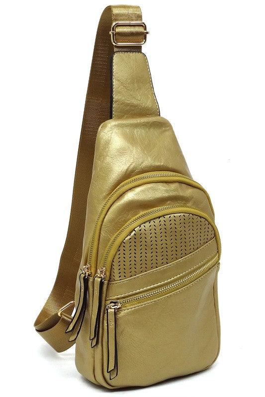 Women's Laser Cut Printed Sling Bag Crossbody Bag | Zarnesh