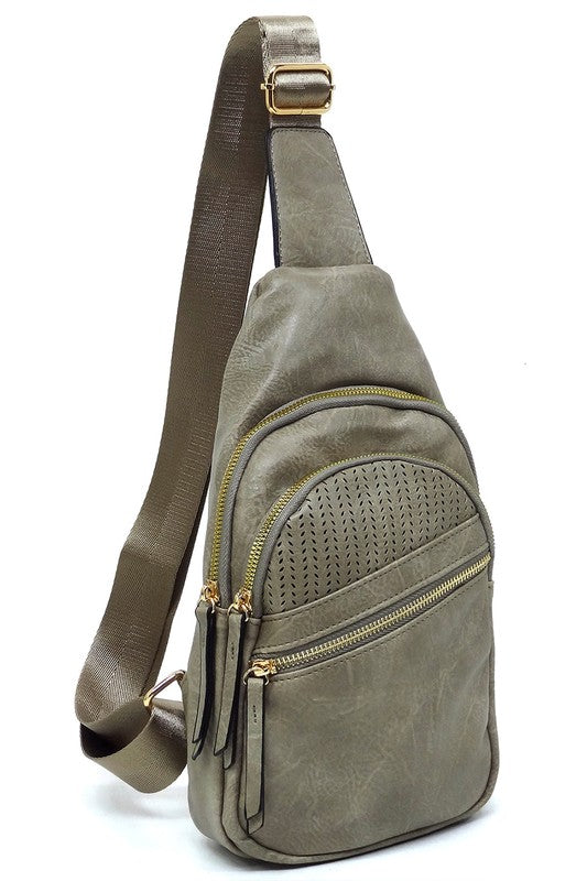 Women's Laser Cut Printed Sling Bag Crossbody Bag | Zarnesh