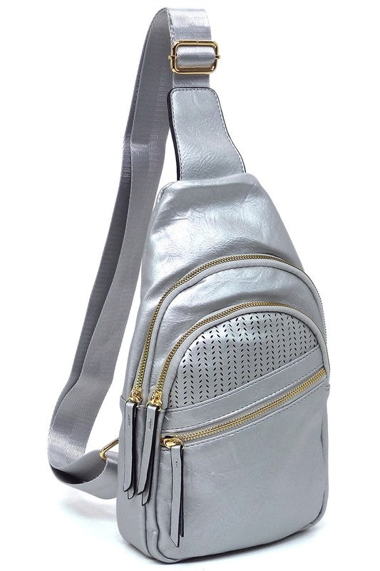 Women's Laser Cut Printed Sling Bag Crossbody Bag | Zarnesh