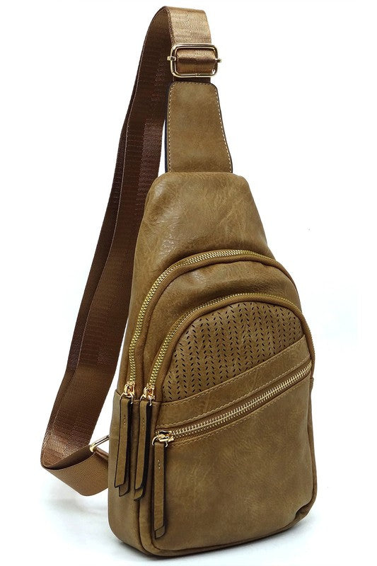 Women's Laser Cut Printed Sling Bag Crossbody Bag | Zarnesh
