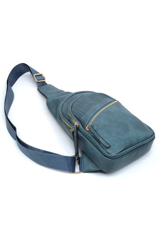 Women's Laser Cut Printed Sling Bag Crossbody Bag | Zarnesh
