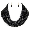 Women’s Layer Beads Collar Necklace Set | Zarnesh


