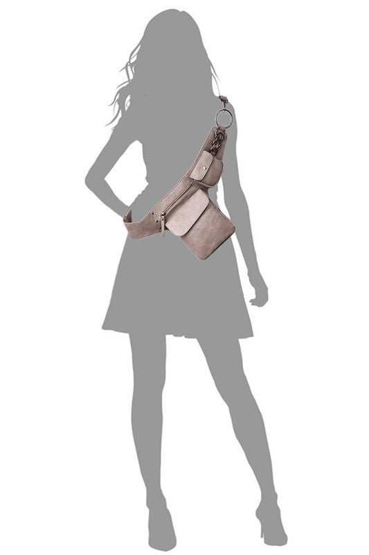 Women’s Leather Belt Bag Fanny Pack Sling Bag | Zarnesh