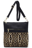 Women’s Leopard Cow Flower Pocket Crossbody Bag | Zarnesh