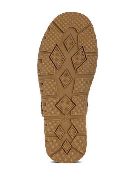 Women’s Kutchu Leopard Faux Fur Platform Classic Slingback | Zarnesh