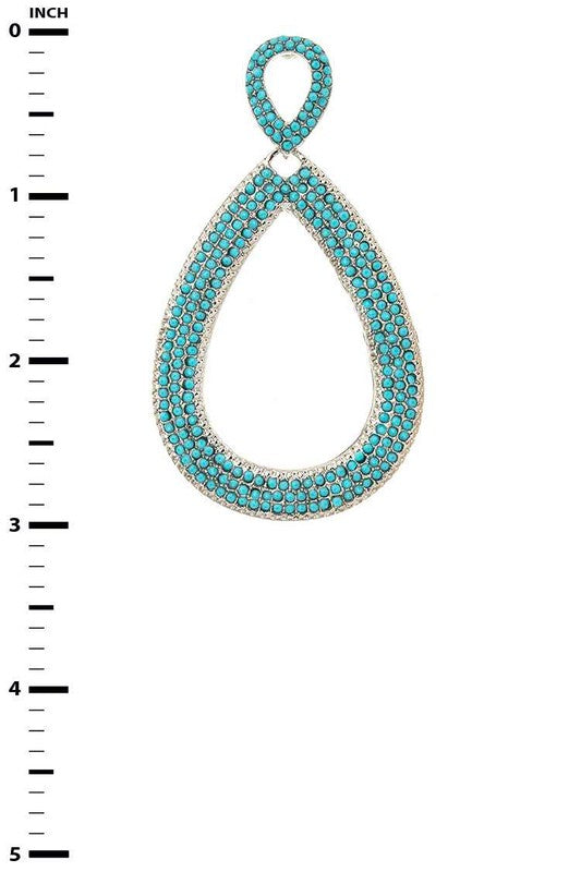 Women's  Lightweight Stone Pave Teardrop Versatile Earrings |  Zarnesh