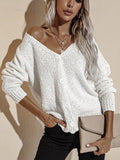  Women's Long Sleeve V Neck Button Down Cardigans | Zarnesh