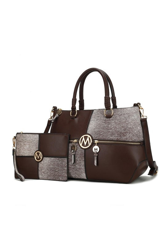 Women's MKF Luxury Satchel Bag Wristlet And Set | Zarnesh