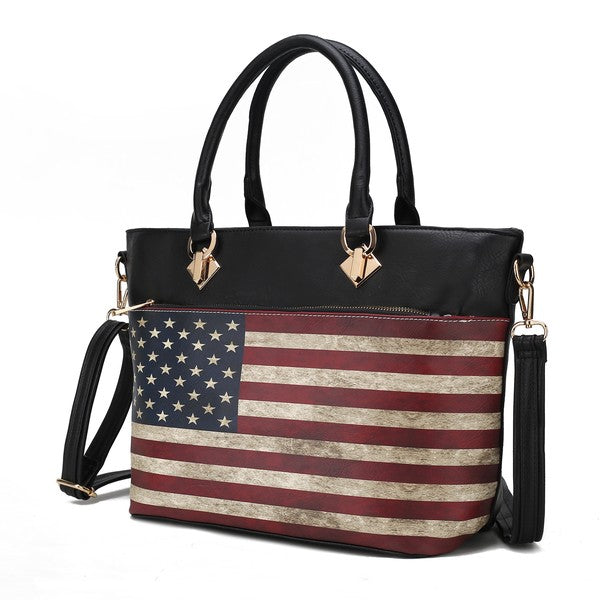 Women's MKF Elegant Patriotic American Flag Tote Bags | Zarnesh