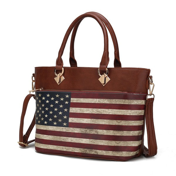 Women's MKF Elegant Patriotic American Flag Tote Bags | Zarnesh