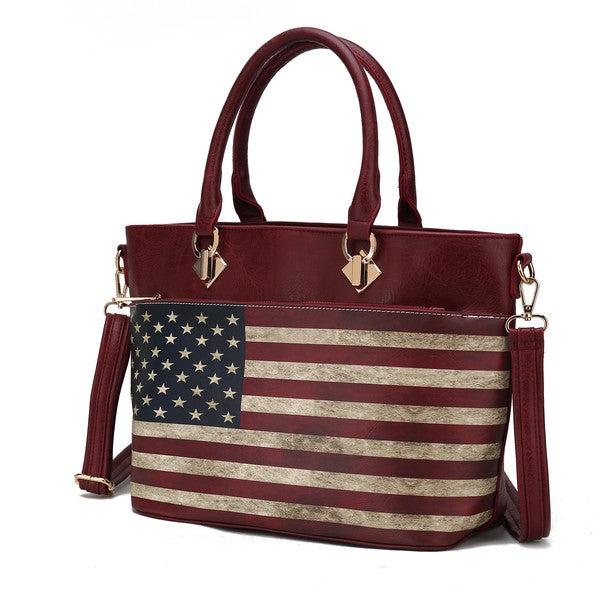 Women's MKF Elegant Patriotic American Flag Tote Bags | Zarnesh