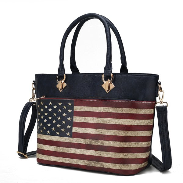 Women's MKF Elegant Patriotic American Flag Tote Bags | Zarnesh