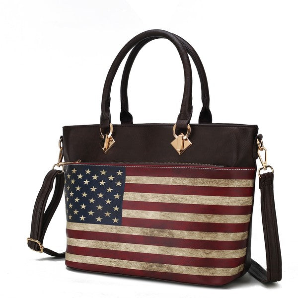 Women's MKF Elegant Patriotic American Flag Tote Bags | Zarnesh