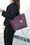 Women's MKF Lea Vegan Top Slip Pocket Handle Tote Bag | Zarnesh