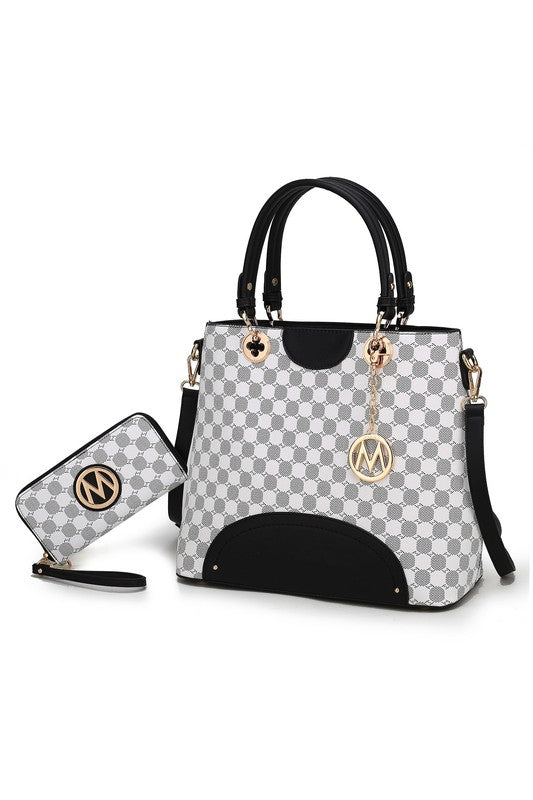 Women's MKF Premium Quality Tote Handbag Wallet Set | Zarnesh