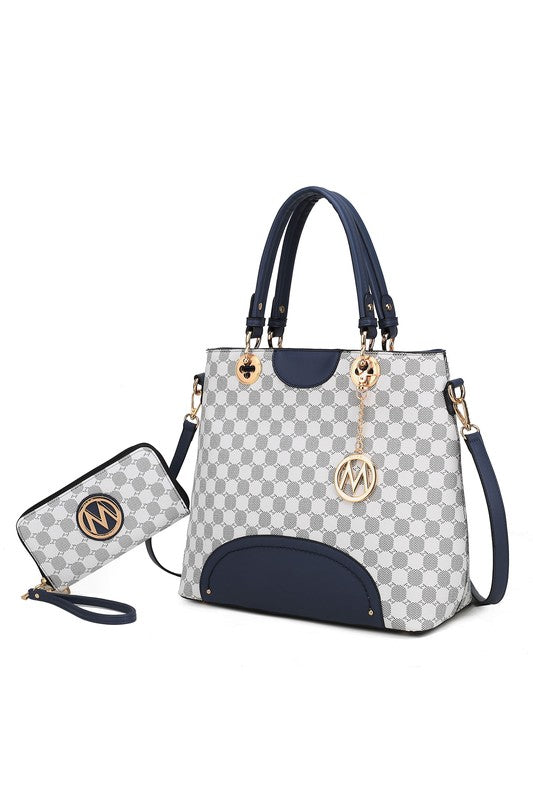 Women's MKF Premium Quality Tote Handbag Wallet Set | Zarnesh