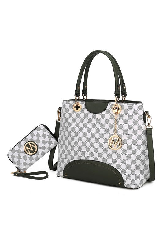 Women's MKF Premium Quality Tote Handbag Wallet Set | Zarnesh