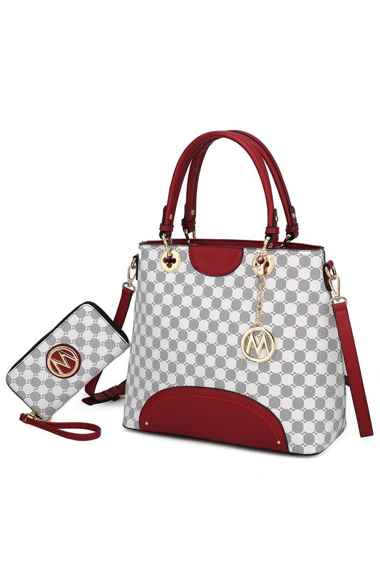Women's MKF Premium Quality Tote Handbag Wallet Set | Zarnesh