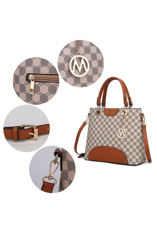 Women's MKF Premium Quality Tote Handbag Wallet Set | Zarnesh