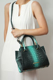 Women's MKF Croc Embossed Tote Wallet Set | Zarnesh