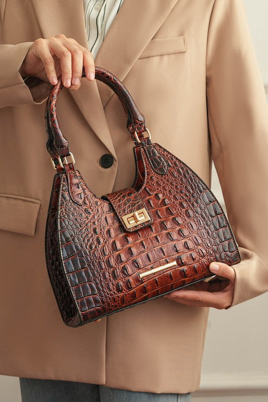 Women's MKF Crocodile Vegan Leather Embossed Tote Bag | Zarnesh