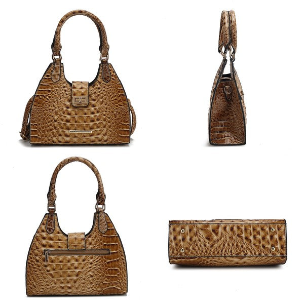 Women's MKF Crocodile Vegan Leather Embossed Tote Bag | Zarnesh