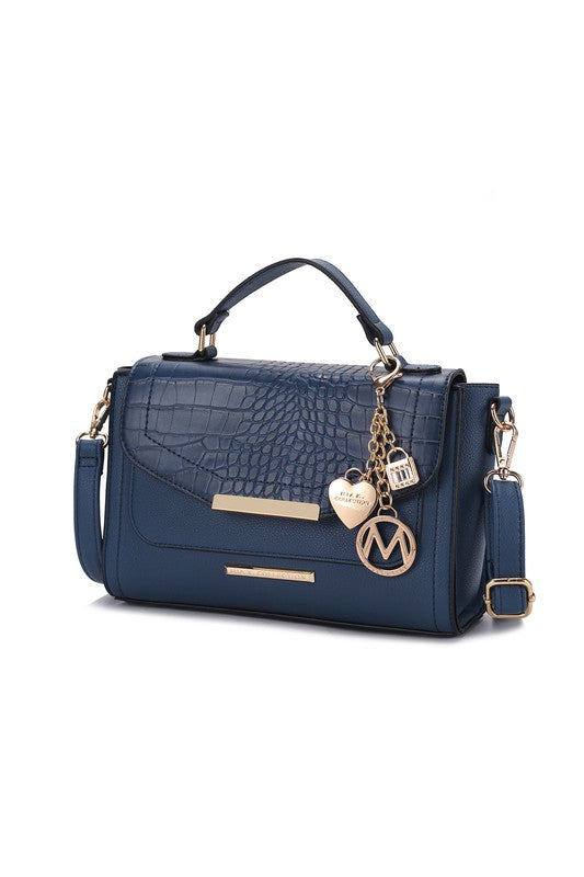 MKF Collection Sylvie Croco Embossed Shoulder Mia - Zarnesh