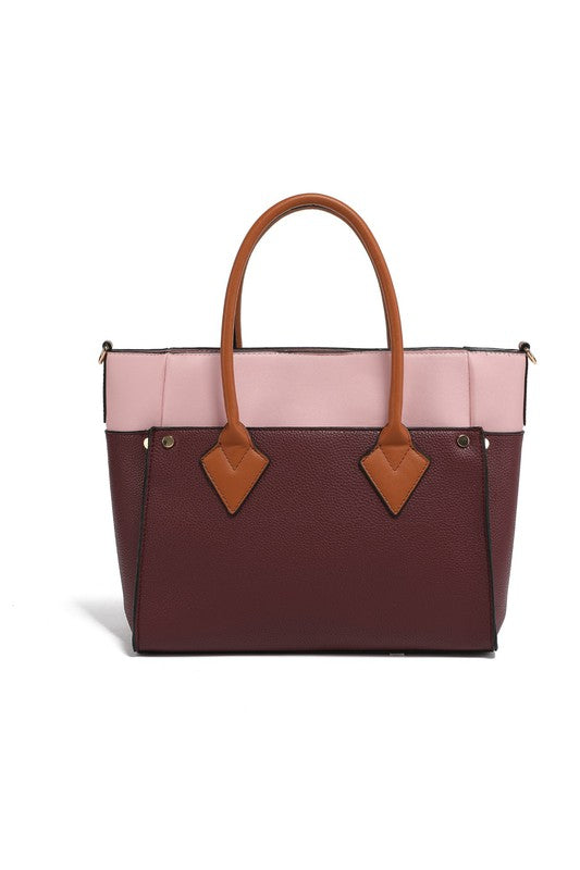 Women MKF Collection Brynlee Color Block Tote Bag | Zarnesh