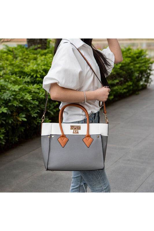 Women MKF Collection Brynlee Color Block Tote Bag | Zarnesh