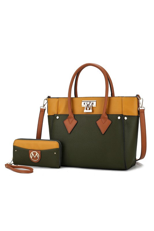 Women MKF Collection Brynlee Color Block Tote Bag | Zarnesh