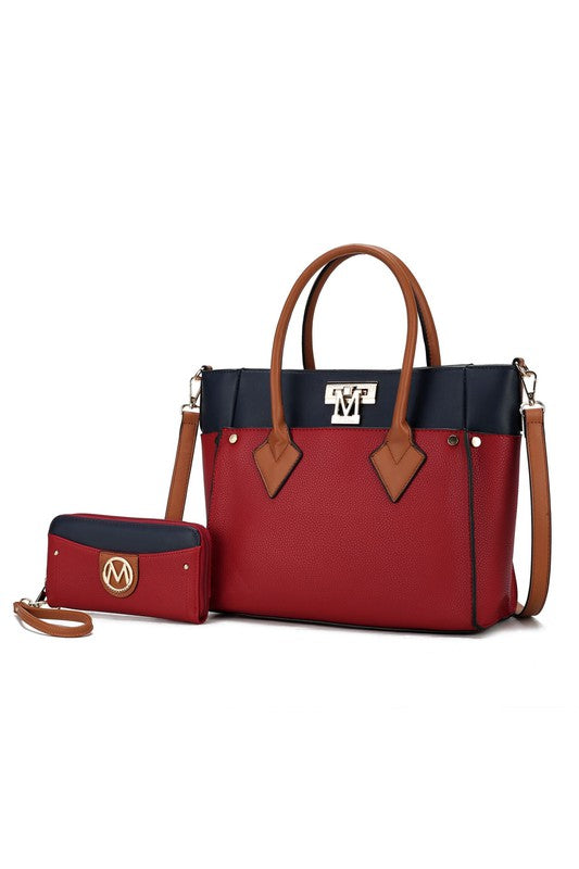 Women MKF Collection Brynlee Color Block Tote Bag | Zarnesh