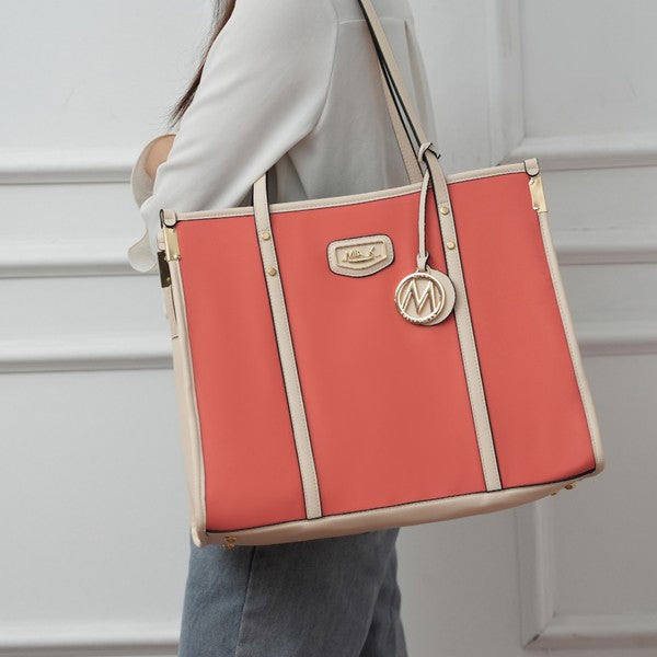 Women's MKF Kindred Oversize Two Tone Tote Bag | Zarnesh