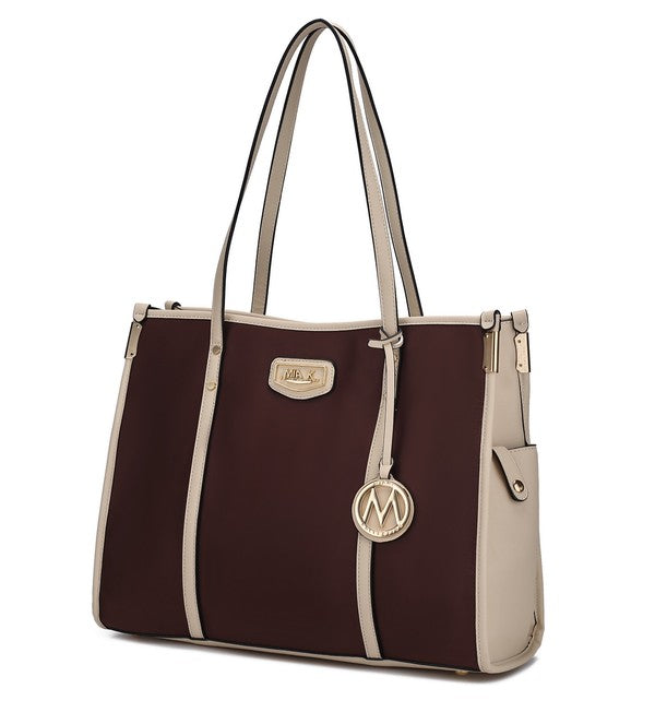 Women's MKF Kindred Oversize Two Tone Tote Bag | Zarnesh