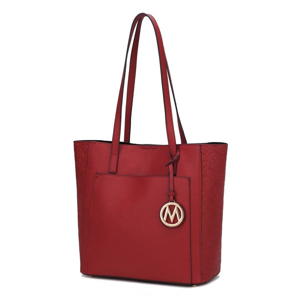 Women's MKF Lea Vegan Top Slip Pocket Handle Tote Bag | Zarnesh