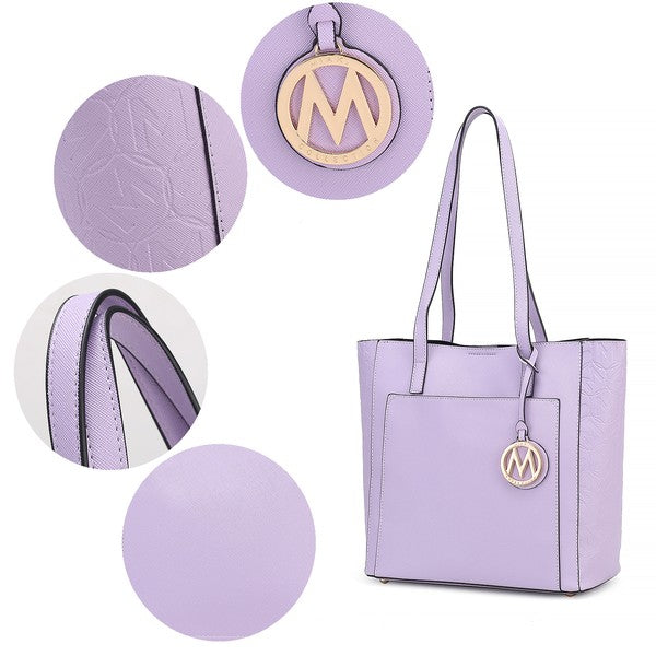 Women's MKF Lea Vegan Top Slip Pocket Handle Tote Bag | Zarnesh