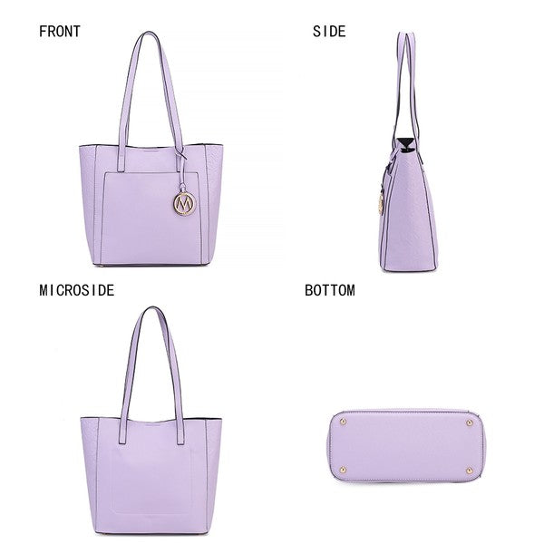 Women's MKF Lea Vegan Top Slip Pocket Handle Tote Bag | Zarnesh