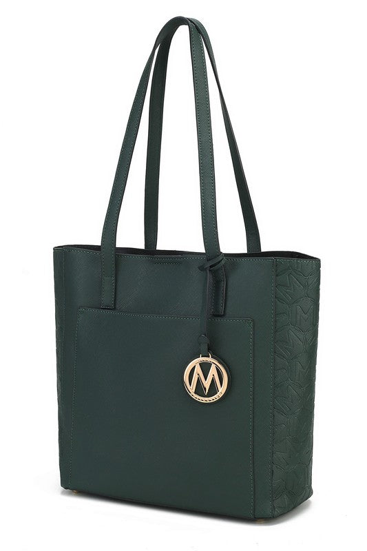 Women's MKF Lea Vegan Top Slip Pocket Handle Tote Bag | Zarnesh