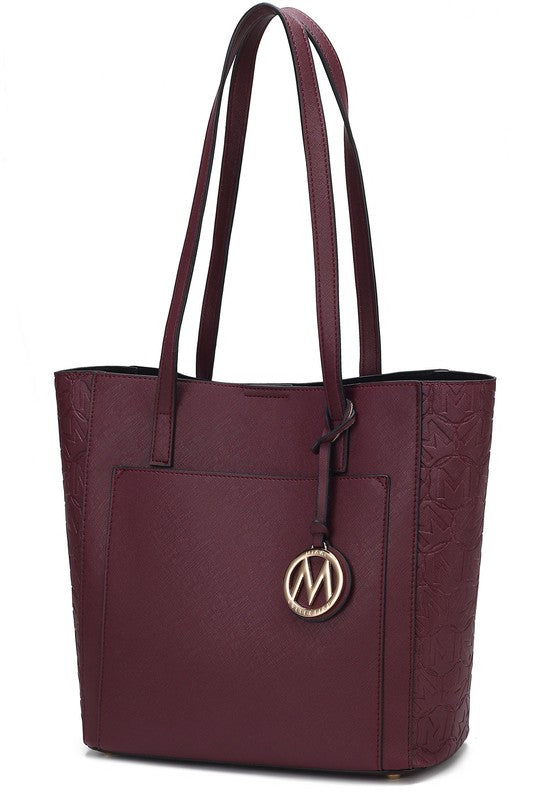 Women's MKF Lea Vegan Top Slip Pocket Handle Tote Bag | Zarnesh