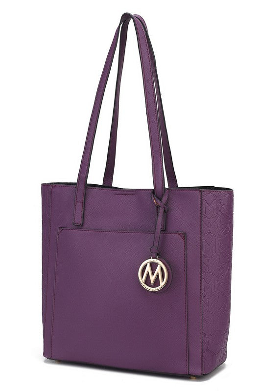 Women's MKF Lea Vegan Top Slip Pocket Handle Tote Bag | Zarnesh