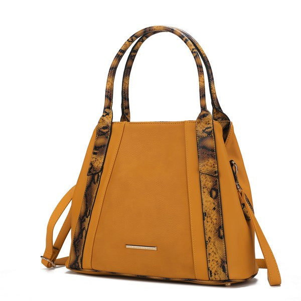 Women's MKF Leather Snake embossed Tote Handbag | Zarnesh