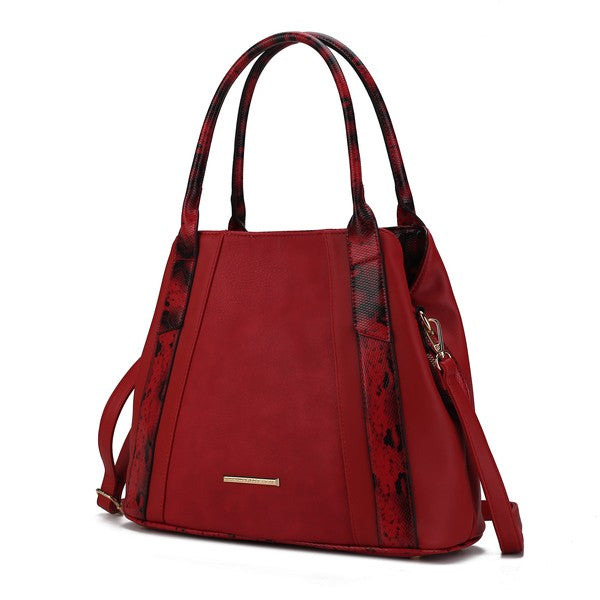 Women's MKF Leather Snake embossed Tote Handbag | Zarnesh