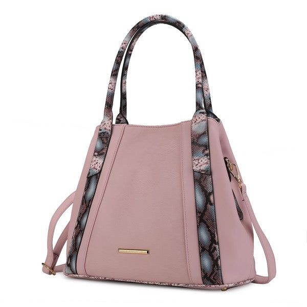 Women's MKF Leather Snake embossed Tote Handbag | Zarnesh