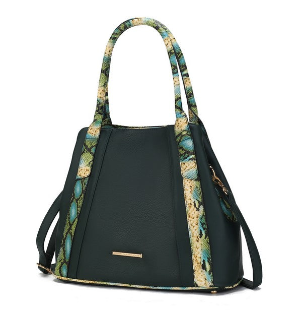 Women's MKF Leather Snake embossed Tote Handbag | Zarnesh