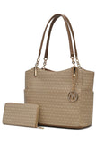 Women’s MKF Monogram Tote Bag Set with Wallet | Zarnesh