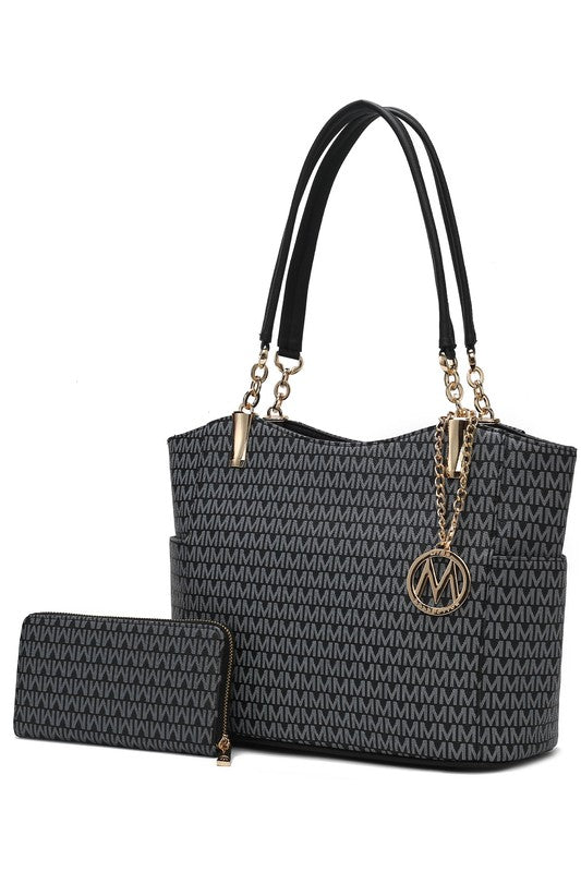Women’s MKF Monogram Tote Bag Set with Wallet | Zarnesh